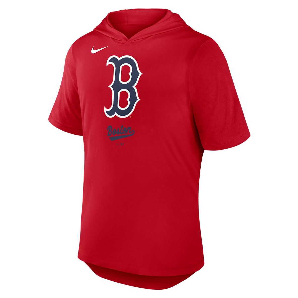 Boston Red Sox Logo Boston Red Sox Logo Men's Nike Dri-FIT MLB Hooded T-Shirt