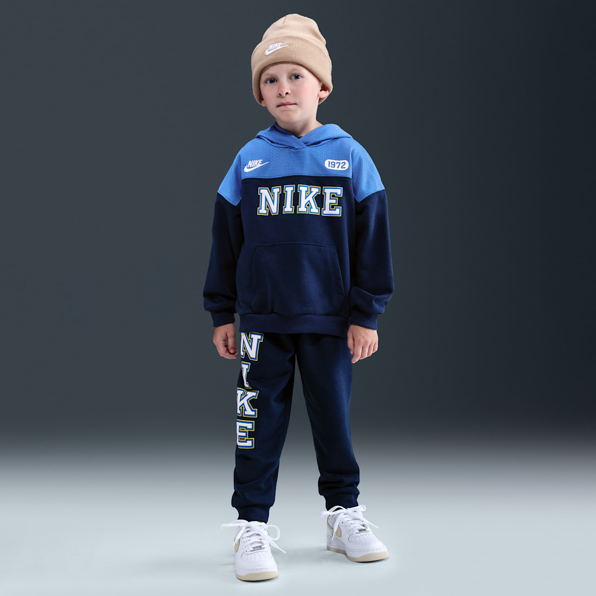 Nike Sportswear Nike Sportswear Little Kids' P.E. Blocked Pullover Hoodie and Pants Set