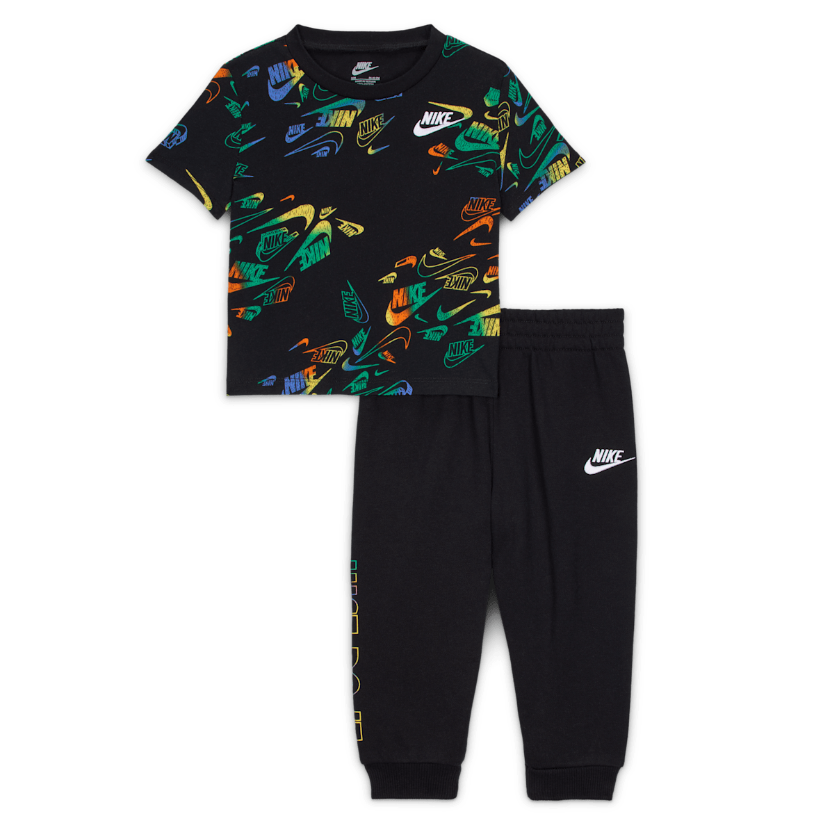 Nike Sportswear Nike Sportswear Conjunto de playera y pants Reveal Printed para bebé (12-24M)