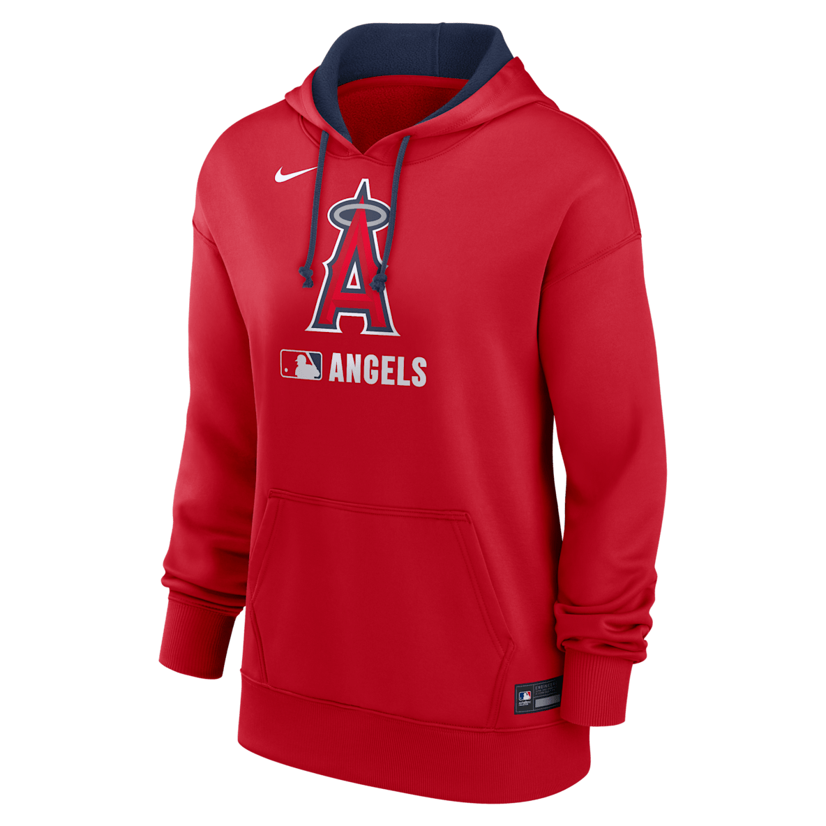 Los Angeles Angels Authentic Collection Los Angeles Angels Authentic Collection Women's Nike Therma MLB Pullover Hoodie
