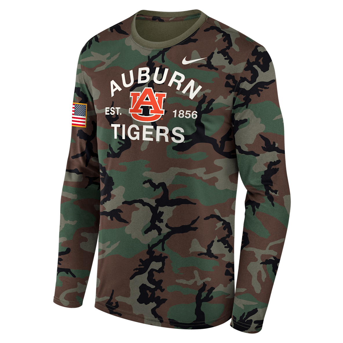 Auburn 2025 Military Appreciation Legend Men's Nike Dri-FIT College Long-Sleeve T-Shirt