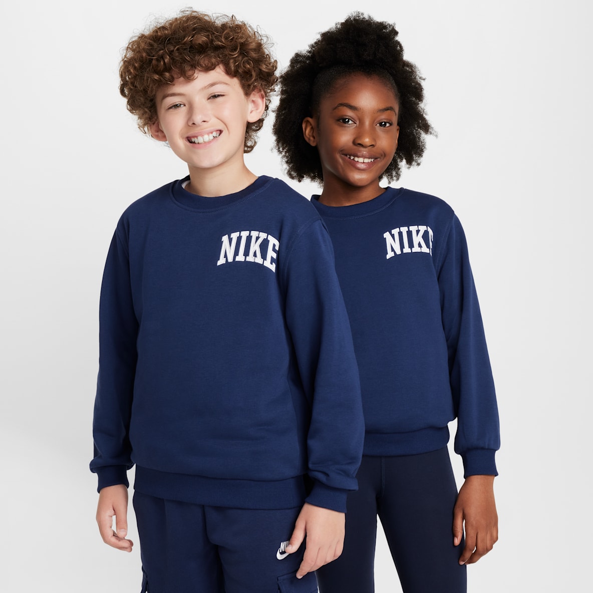 Nike Sportswear Club Nike Sportswear Club Big Kids' French Terry Crew-Neck Sweatshirt