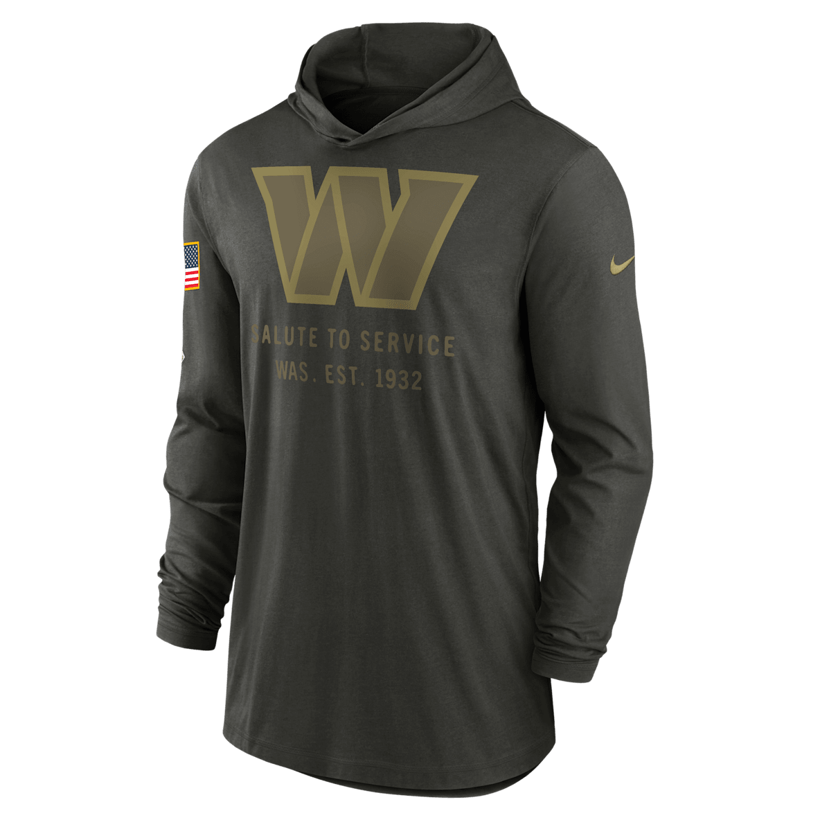 Washington Commanders Salute to Service Sideline Washington Commanders Salute to Service Sideline Men’s Nike Dri-FIT NFL Long-Sleeve Hooded Top