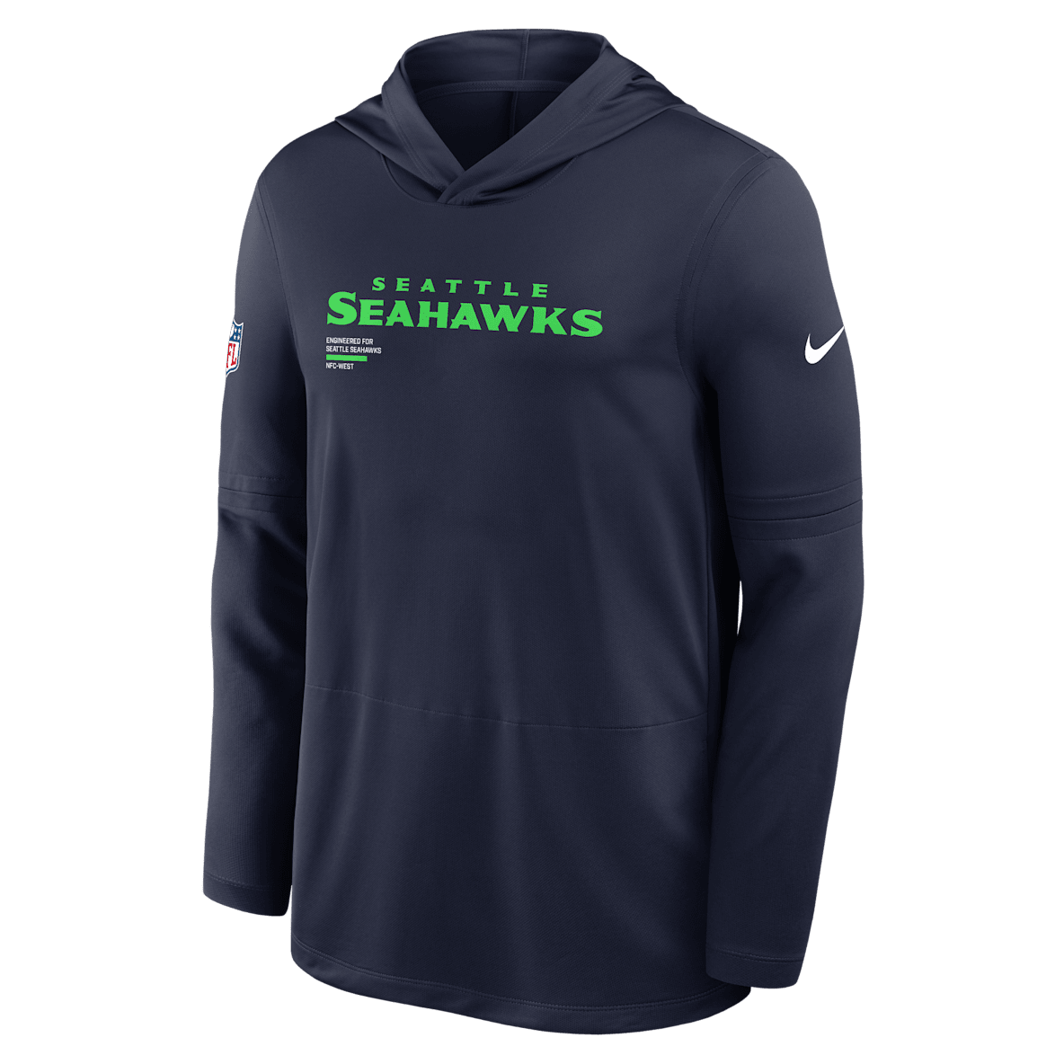 Seattle Seahawks Pure Fury Sideline Seattle Seahawks Pure Fury Sideline Men's Nike Dri-FIT NFL Long-Sleeve Hooded Top