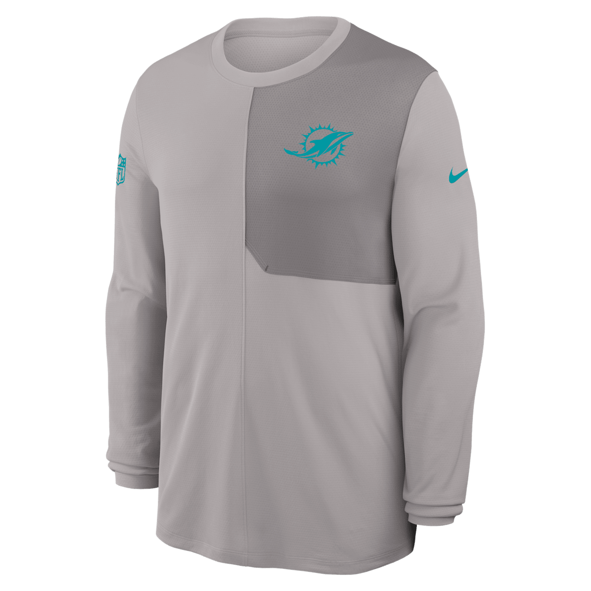 Miami Dolphins Sideline Coach Miami Dolphins Sideline Coach Men's Nike Dri-FIT NFL Long-Sleeve Top