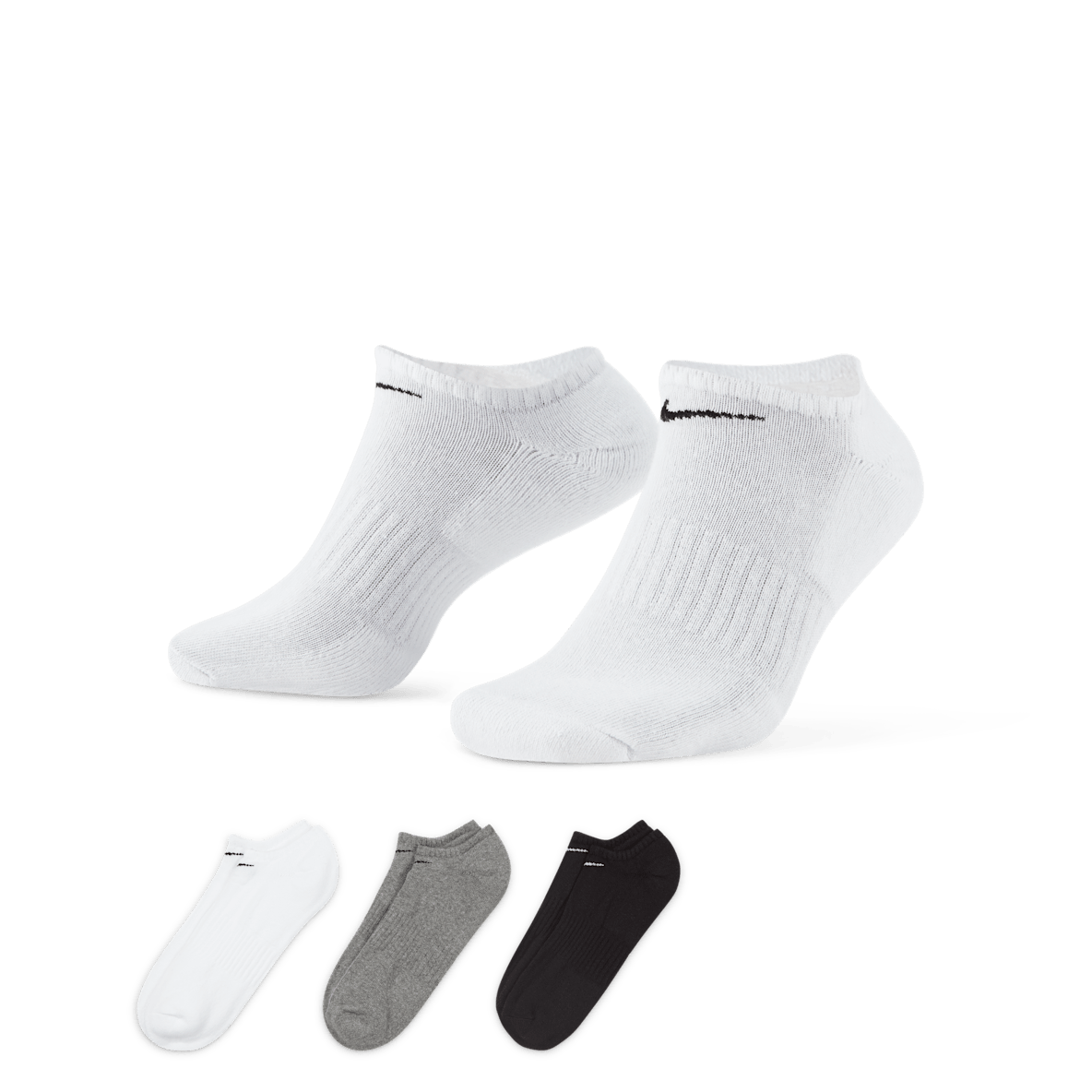 Nike Everyday Cushioned Nike Everyday Cushioned Training No-Show Socks (3 Pairs)
