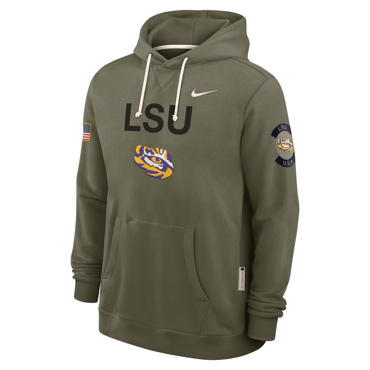 LSU 2025 Military Appreciation LSU 2025 Military Appreciation Men's Nike Dri-FIT College Pullover Hoodie