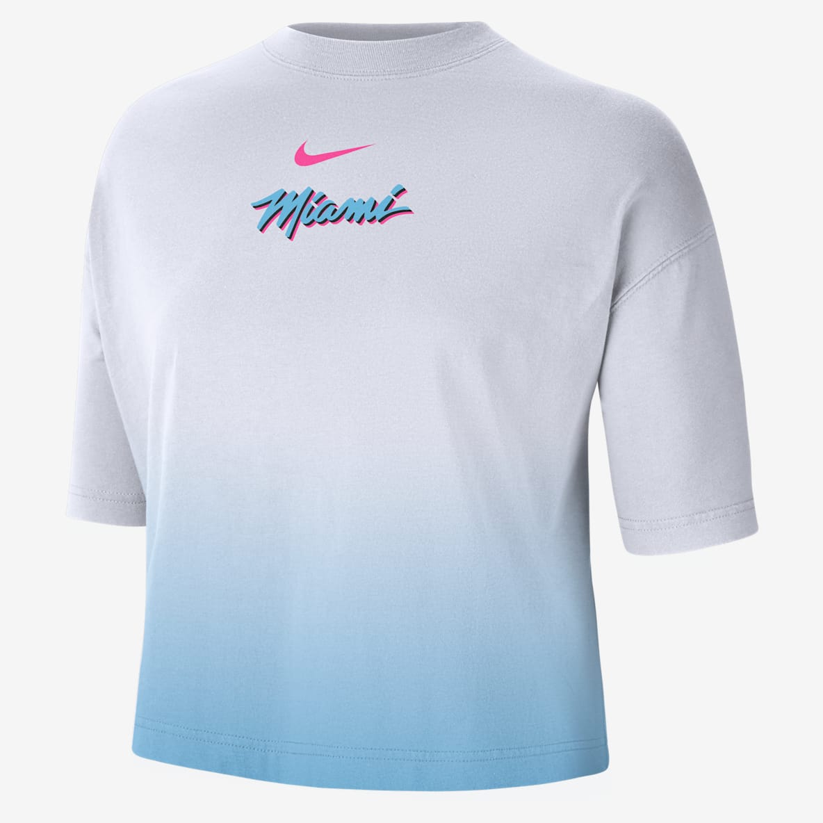 Miami Heat Courtside City Edition Premium Women's Nike NBA Boxy T-Shirt