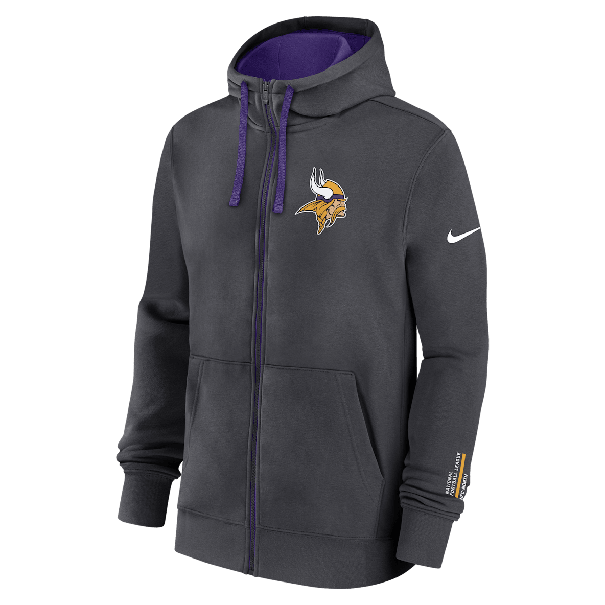Minnesota Vikings Playbook Page Club Minnesota Vikings Playbook Page Club Men's Nike NFL Full-Zip Hoodie