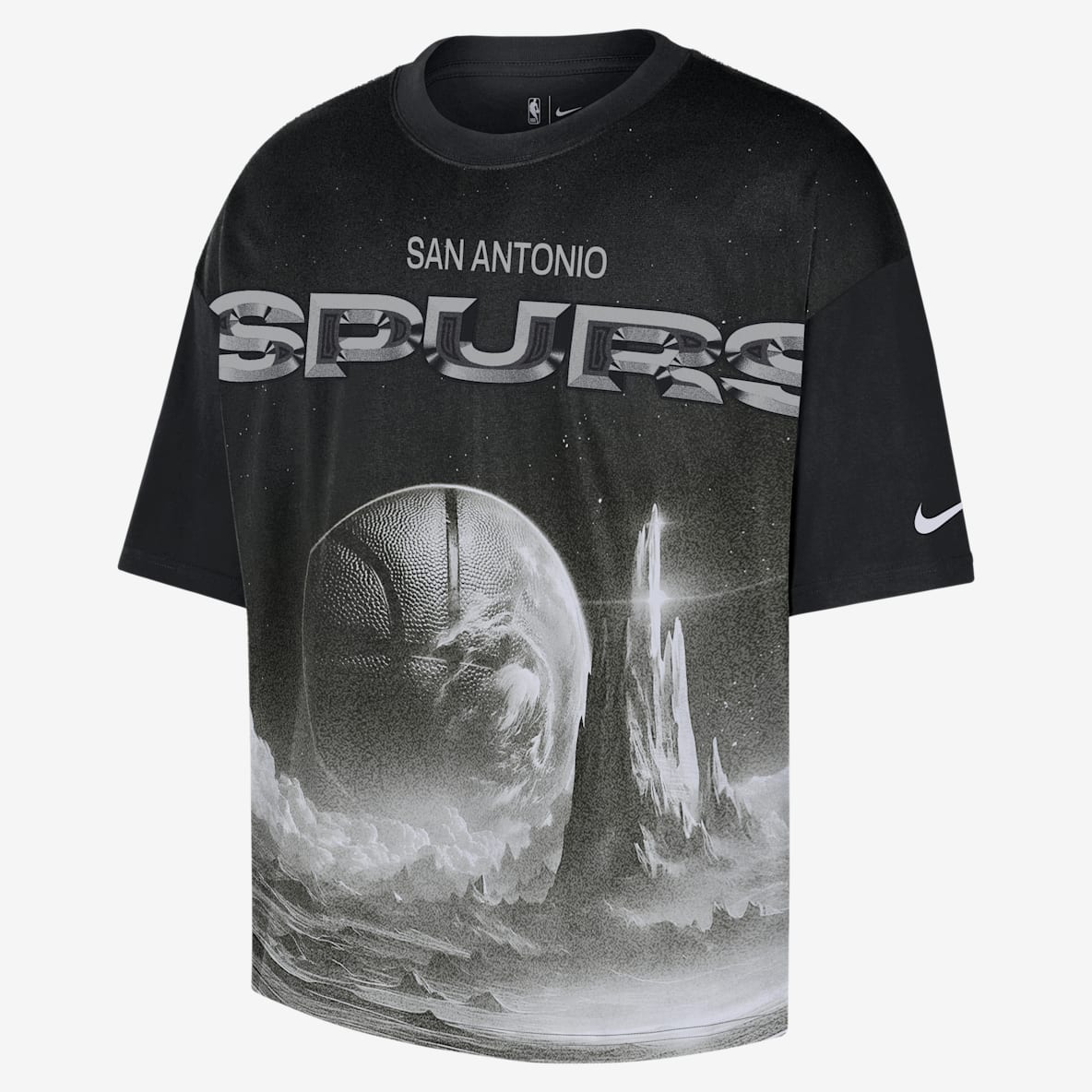 San Antonio Spurs Courtside San Antonio Spurs Courtside Men's Nike NBA Boxy T-Shirt