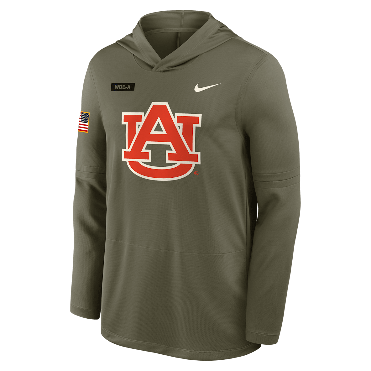 Auburn 2025 Military Appreciation Men's Nike Dri-FIT College Long-Sleeve Hooded Top