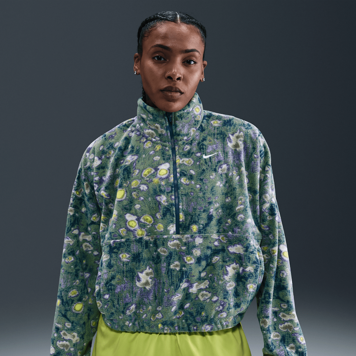Nike One Nike One Women's Therma-FIT Oversized 1/2-Zip Fleece Top