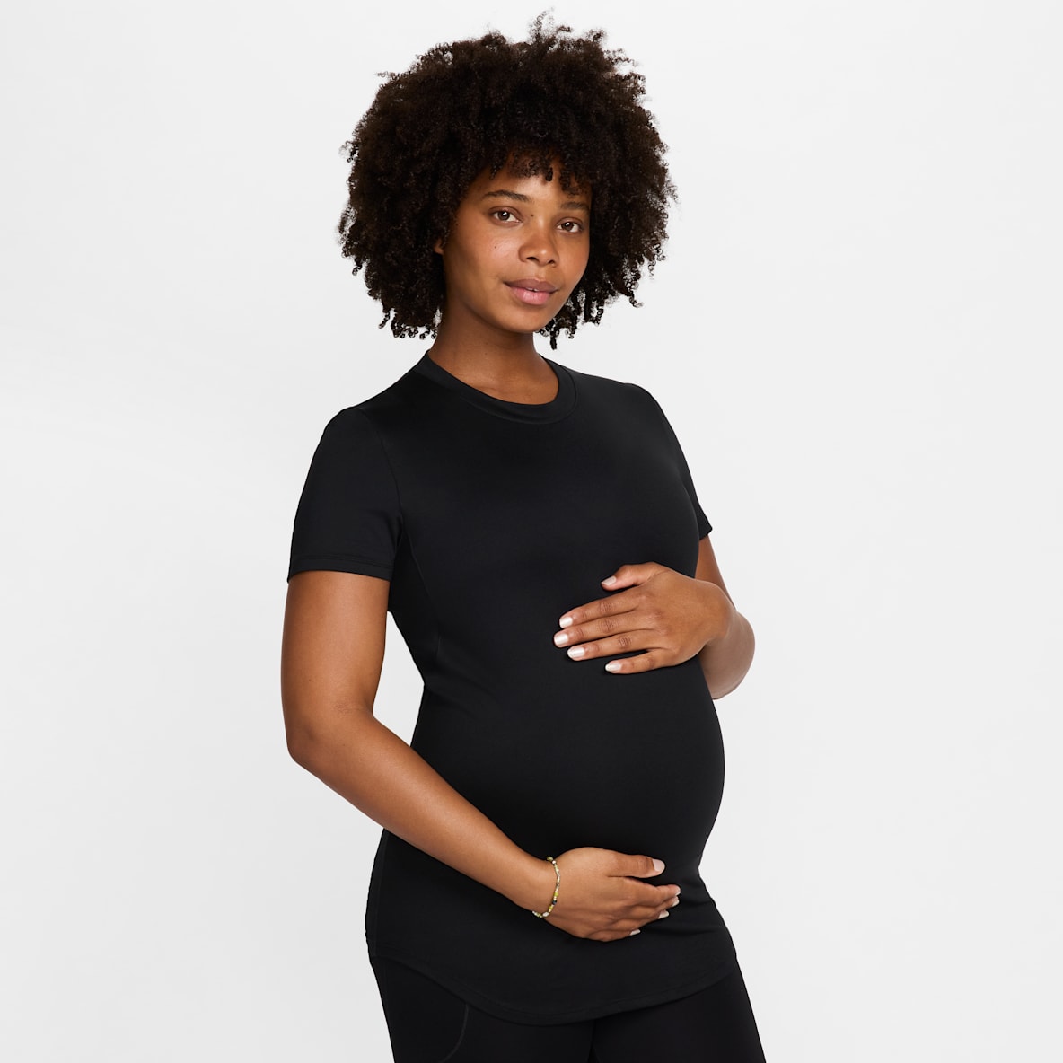 Nike (M) One Nike (M) One Women's Dri-FIT Slim-Fit Short-Sleeve Top (Maternity)