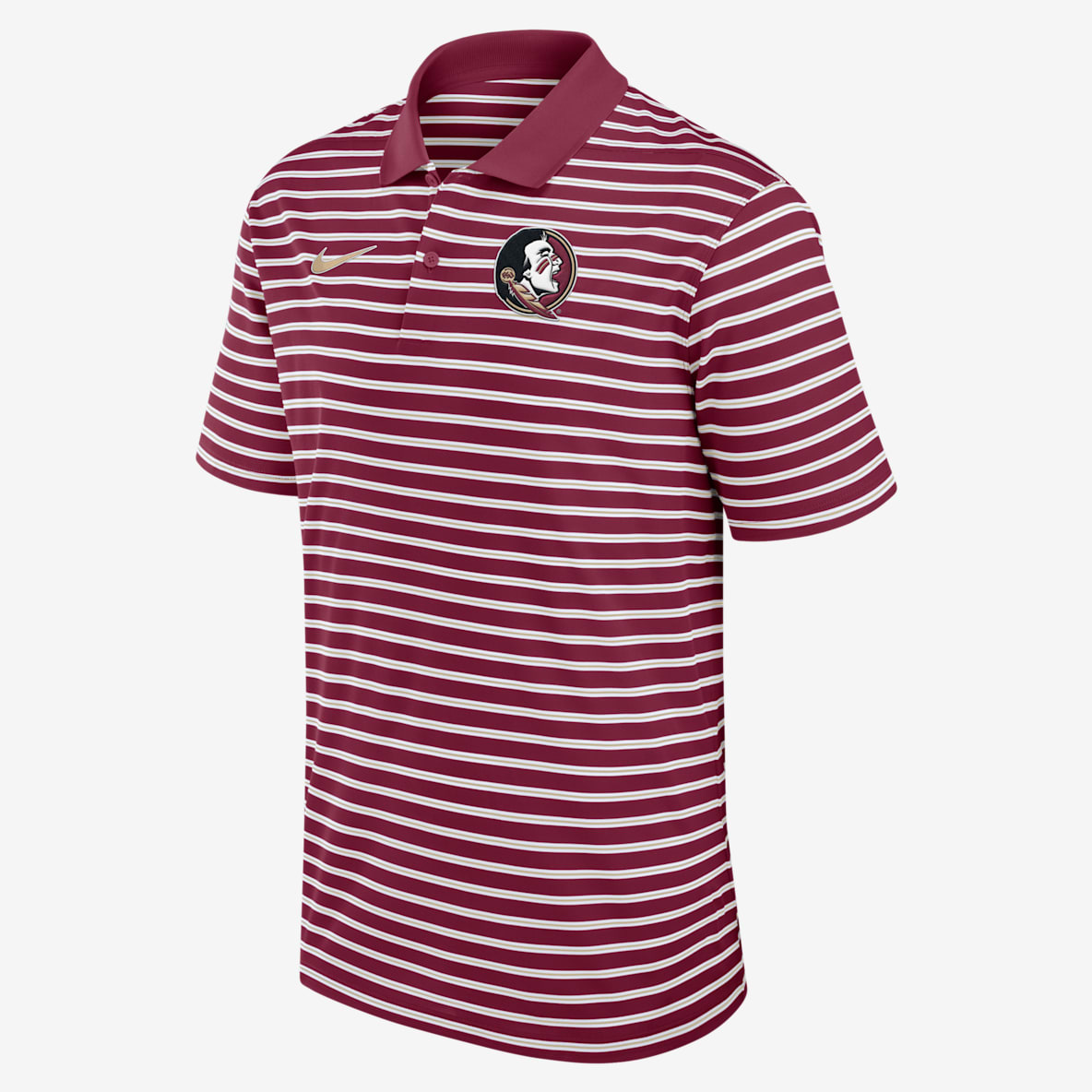 Florida State Seminoles Primetime Victory Striped Florida State Seminoles Primetime Victory Striped Men's Nike Dri-FIT College Polo