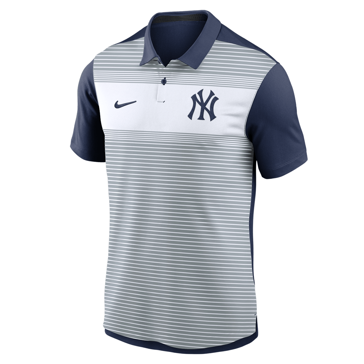 New York Yankees Striped Vapor Polo New York Yankees Striped Vapor Polo Men's Nike Dri-FIT MLB Polo