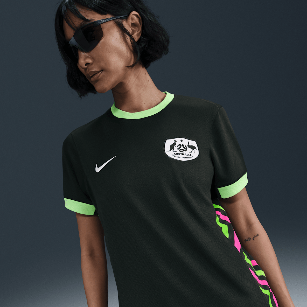 Austrálie 2025/26 Stadium, venkovní Austrálie 2025/26 Stadium, venkovní Replika dámského fotbalového dresu Nike Dri-FIT
