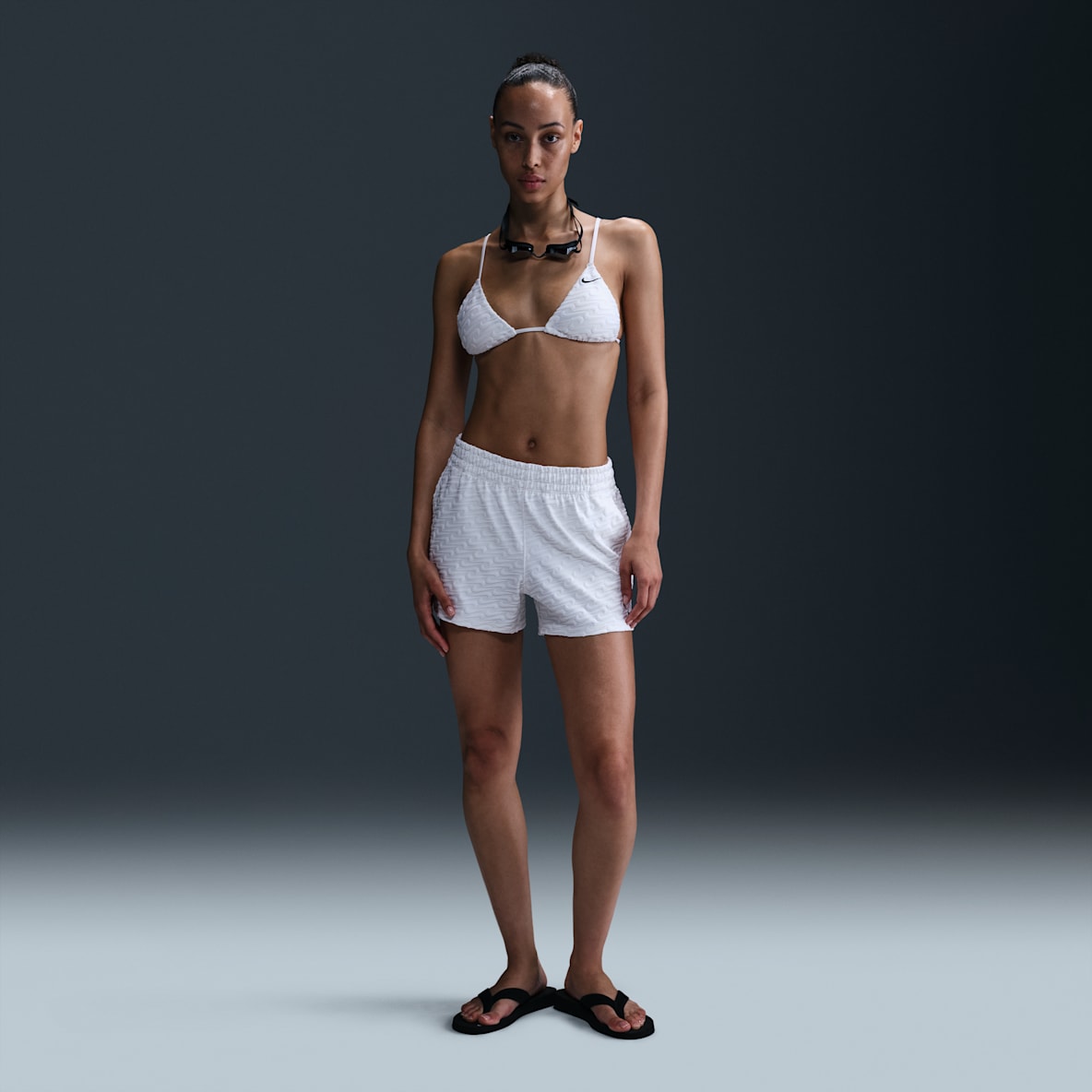 Nike Swim Swoosh Link Nike Swim Swoosh Link Women's Terry Cover-Up Shorts
