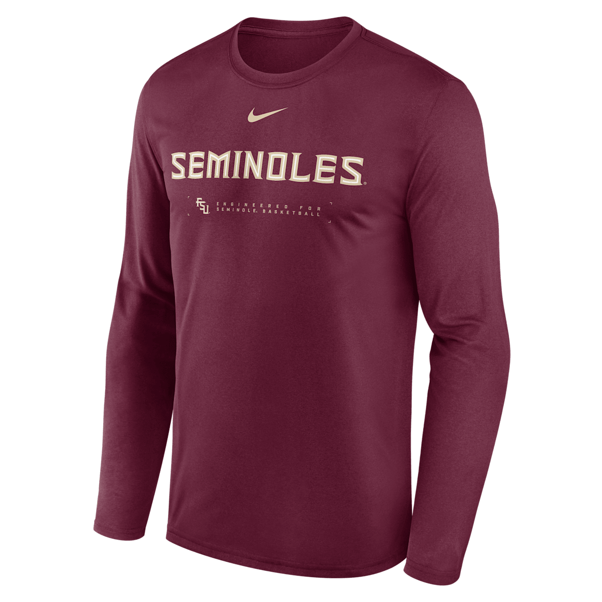 Florida State Courtside Basketball Shootaround Legend Florida State Courtside Basketball Shootaround Legend Men's Nike Dri-FIT College Long-Sleeve T-Shirt