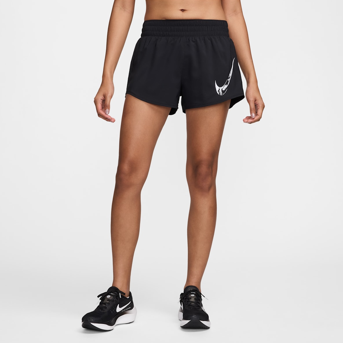 Nike One Nike One Women's Dri-FIT Mid-Rise Brief-Lined Graphic Shorts