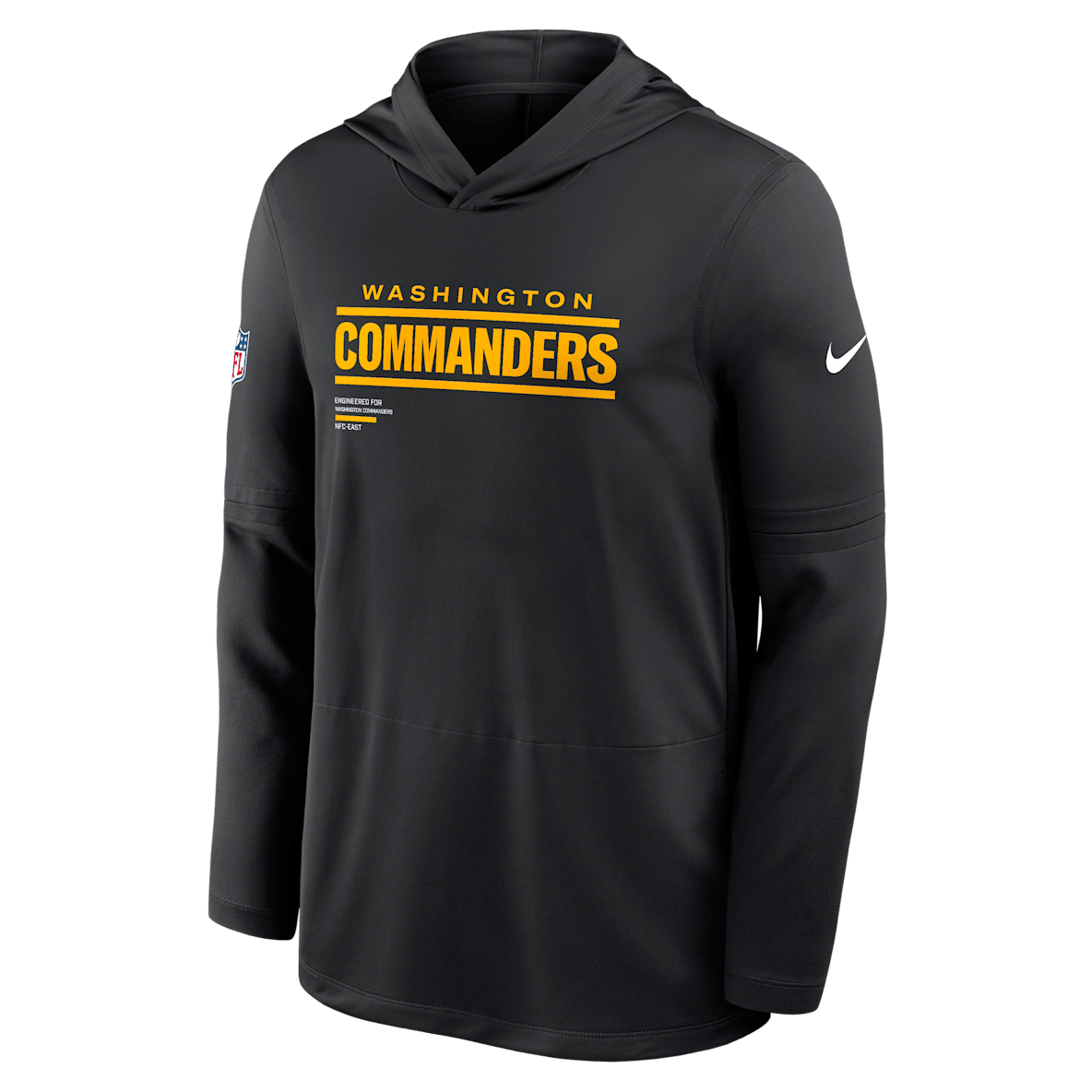 Washington Commanders Pure Fury Sideline Washington Commanders Pure Fury Sideline Men's Nike Dri-FIT NFL Long-Sleeve Hooded Top