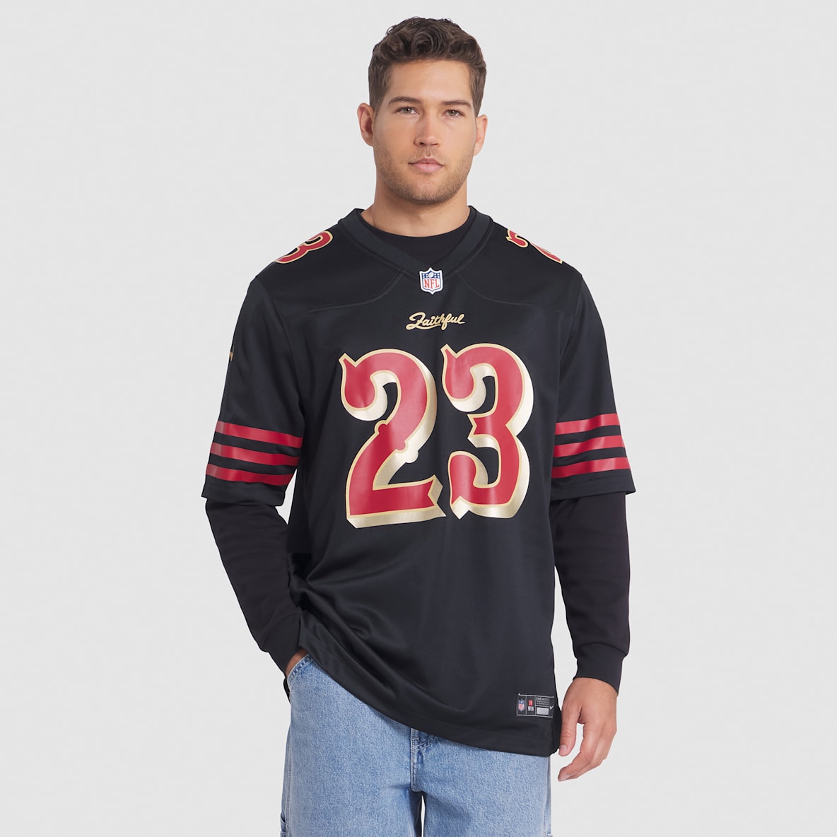 Christian McCaffrey San Francisco 49ers Rivalries Collection Christian McCaffrey San Francisco 49ers Rivalries Collection Men’s Nike NFL Game Jersey