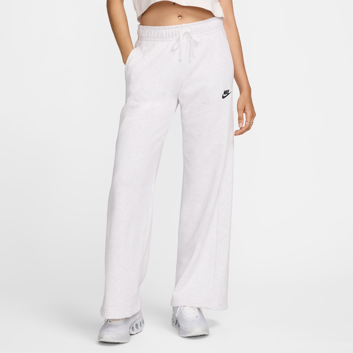 Nike Sportswear Club Fleece Nike Sportswear Club Fleece Women's Mid-Rise Wide-Leg Tracksuit Bottoms