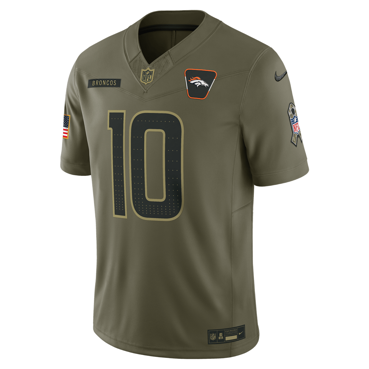 Bo Nix Denver Broncos Salute to Service Bo Nix Denver Broncos Salute to Service Men's Nike Dri-FIT NFL Limited Jersey