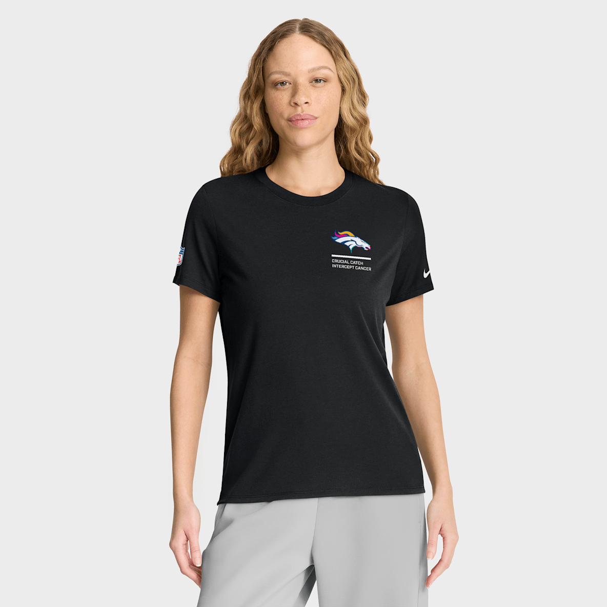 Denver Broncos Crucial Catch Denver Broncos Crucial Catch Women's Nike Dri-FIT NFL T-Shirt