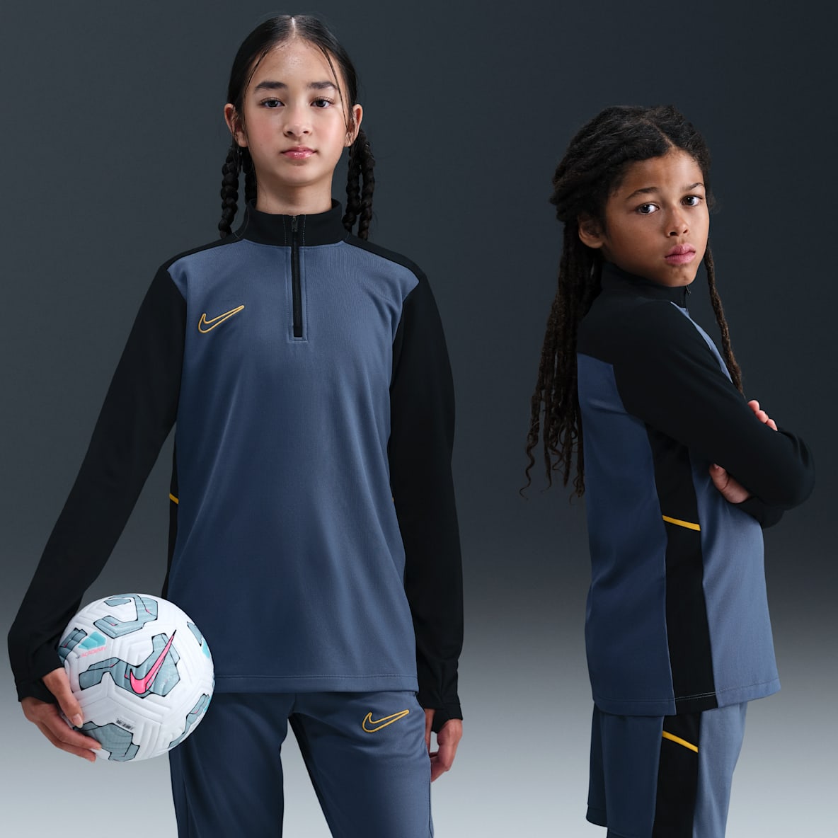 Nike Academy Nike Academy Maglia da calcio per allenamento Dri-FIT a manica lunga con zip a 1/4 – Ragazzo/a