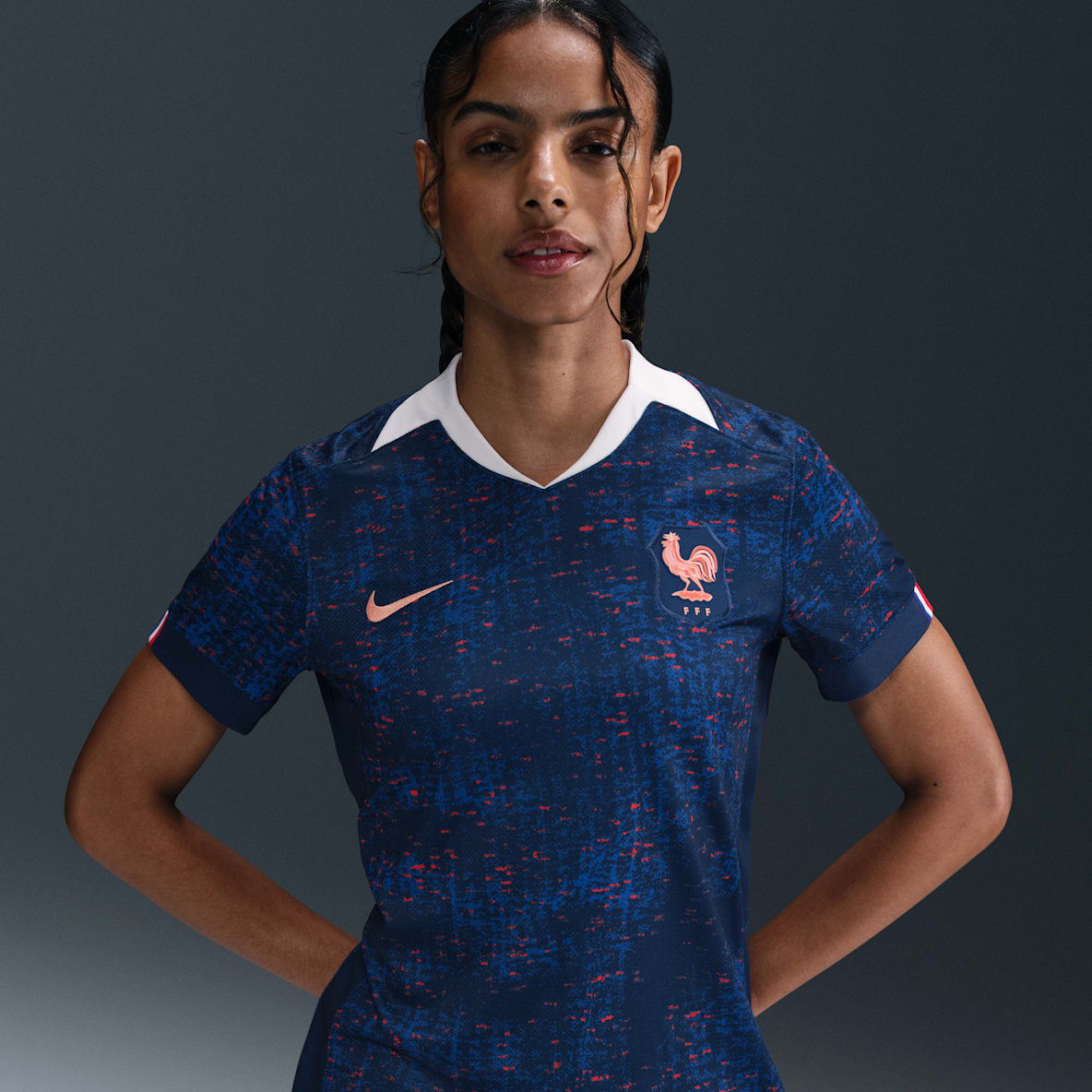 FFF 2025 Stadium Home (Women's Team) FFF 2025 Stadium Home (Women's Team) Women's Nike Dri-FIT Football Replica Shirt