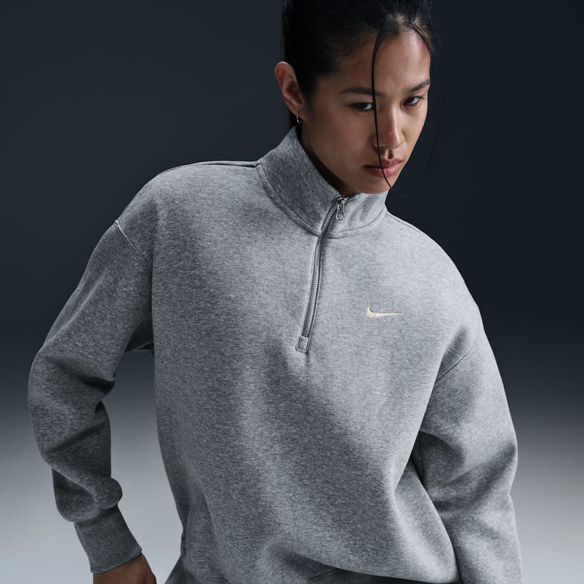 Nike Sportswear Phoenix Fleece Nike Sportswear Phoenix Fleece Women's Oversized 1/4-Zip Long Sweatshirt