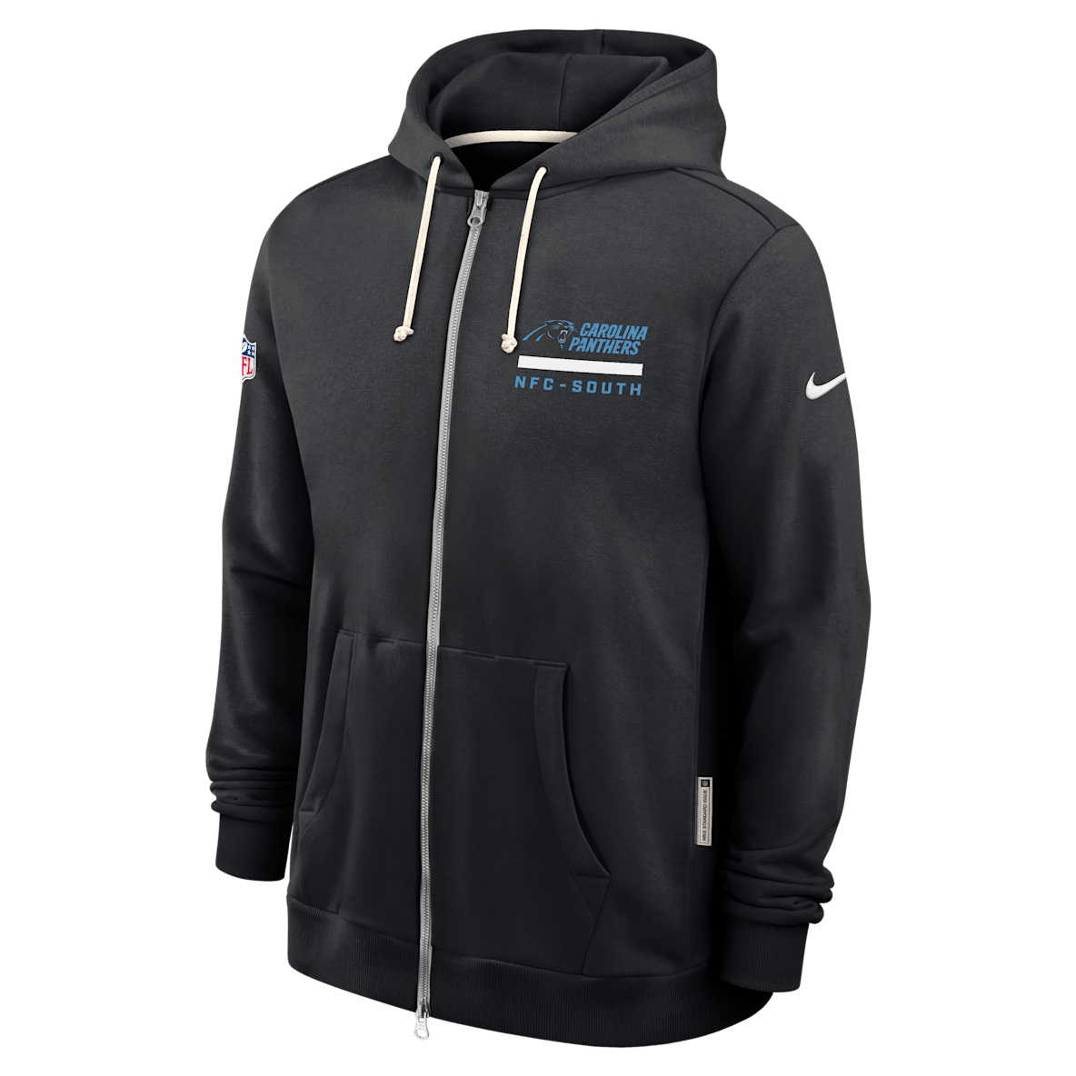 Carolina Panthers Utility Player Sideline Men's Nike Dri-FIT NFL Full-Zip Hoodie