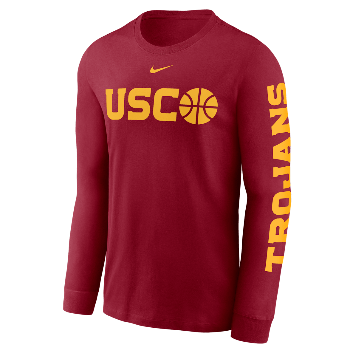 USC Trojans Basketball Icon USC Trojans Basketball Icon Men's Nike College Long-Sleeve T-Shirt