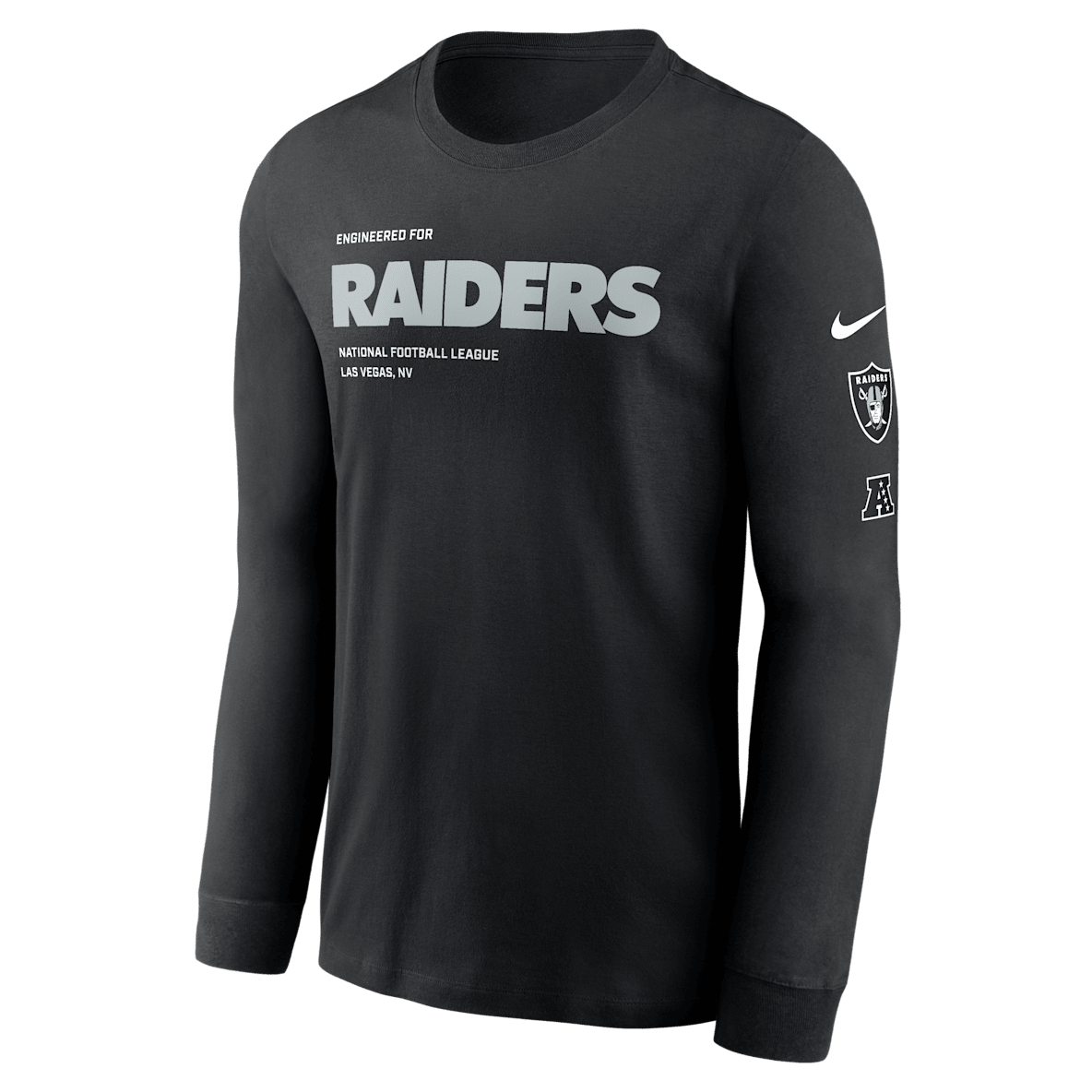 Las Vegas Raiders Play To Win Essential Las Vegas Raiders Play To Win Essential Men's Nike NFL Long-Sleeve T-Shirt