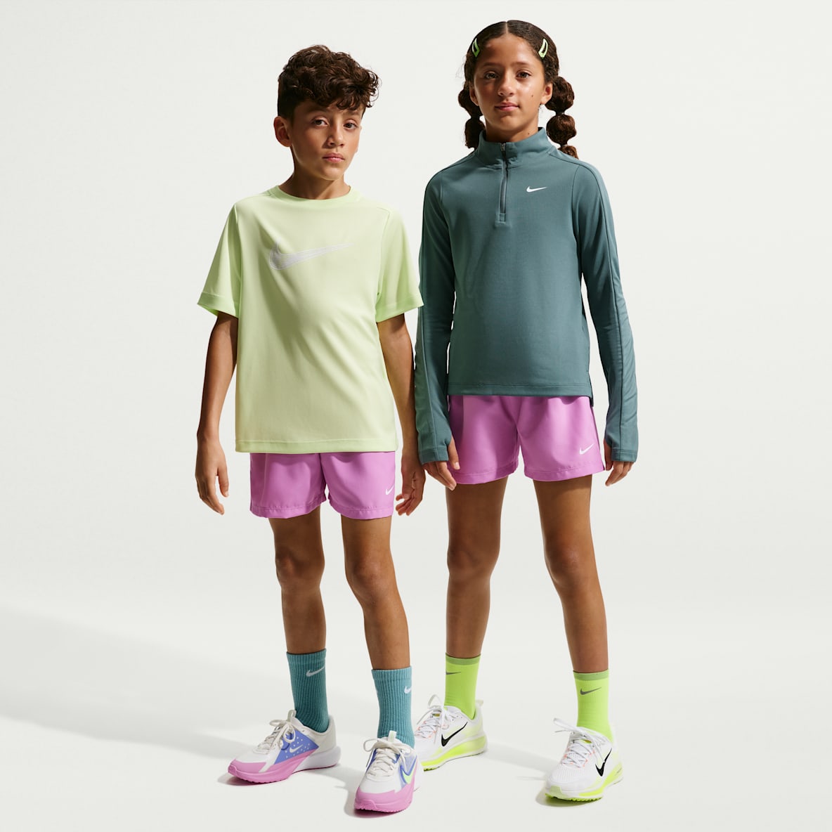 Nike Multi Shorts de tejido Woven Dri-FIT de 10 cm para niños talla grande