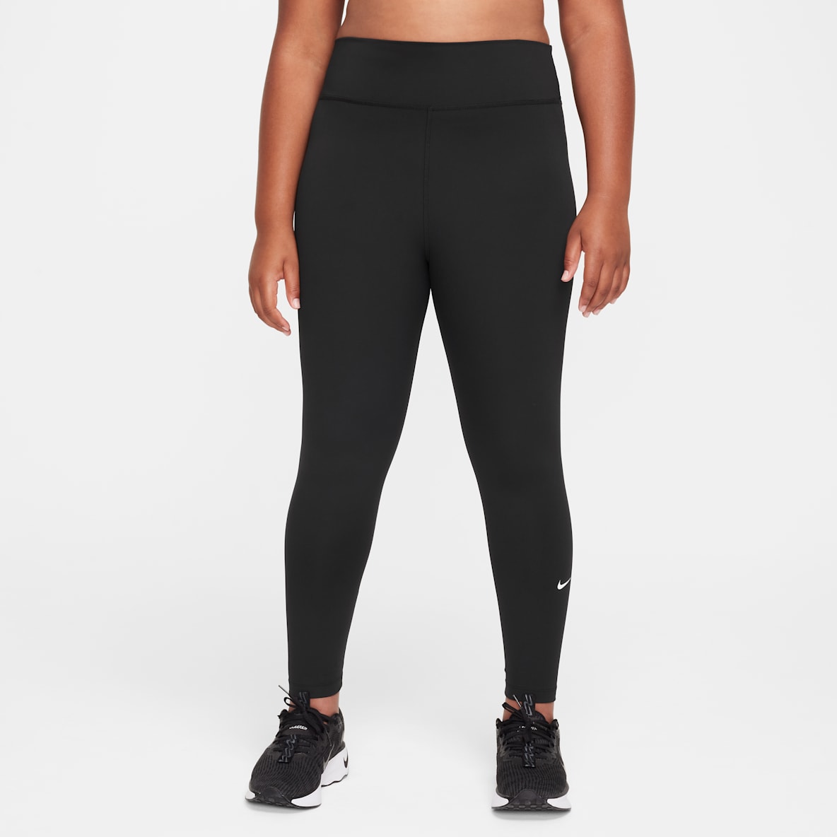 Nike One Nike One Big Kids' (Girls') Dri-FIT High-Waisted Leggings (Extended Size)