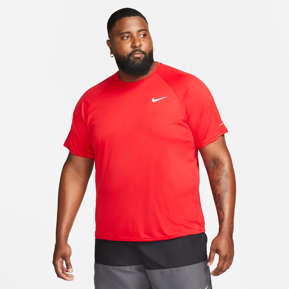 Nike Essential Dri-FIT Nike Essential Dri-FIT Playera de natación Hydroguard de manga corta para hombre (talla amplia)