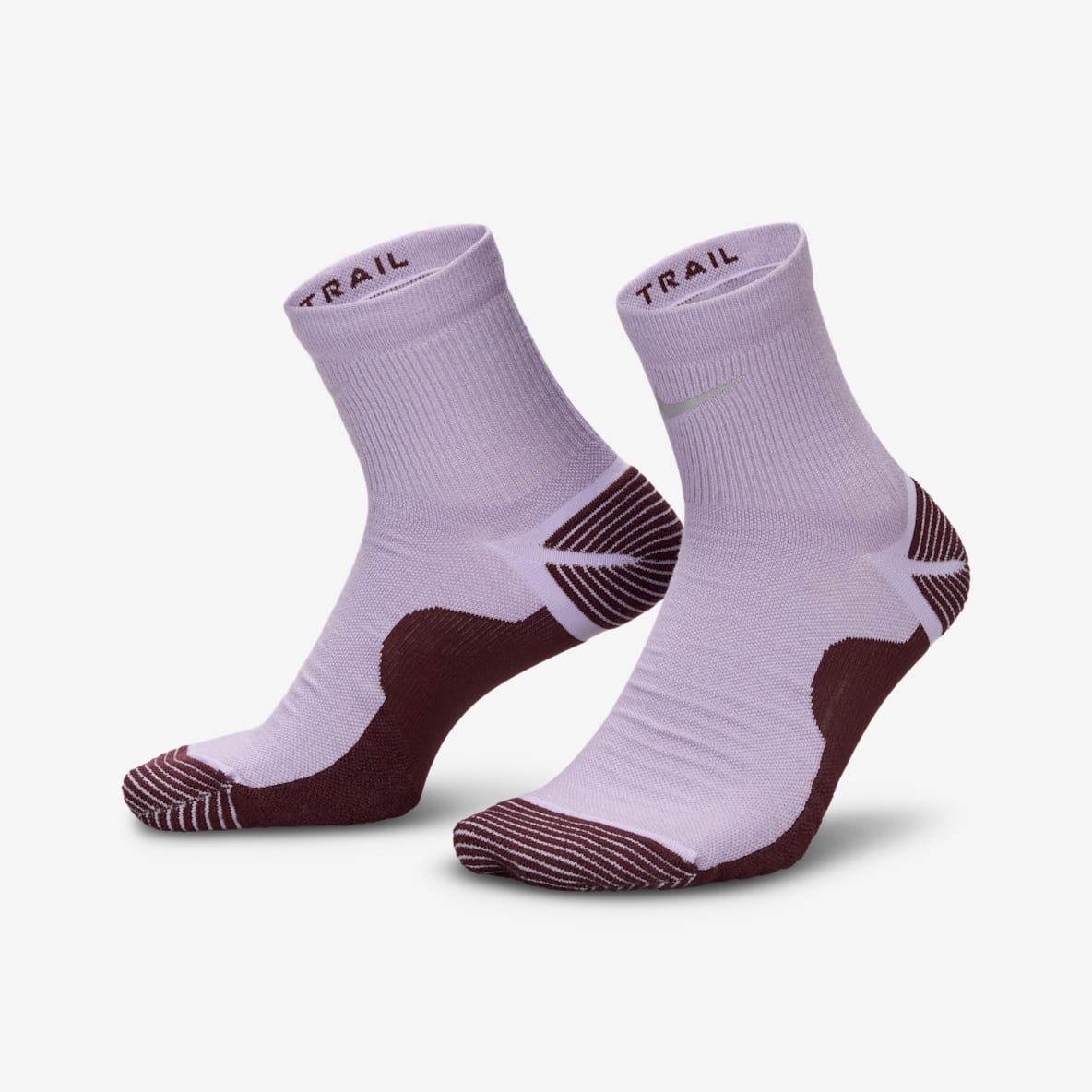 Mens Purple Running Socks Nike