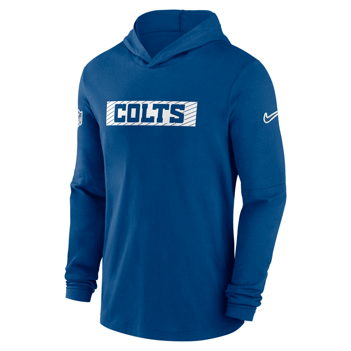 Indianapolis Colts Sideline Indianapolis Colts Sideline Men's Nike Dri-FIT NFL Long-Sleeve Hooded Top