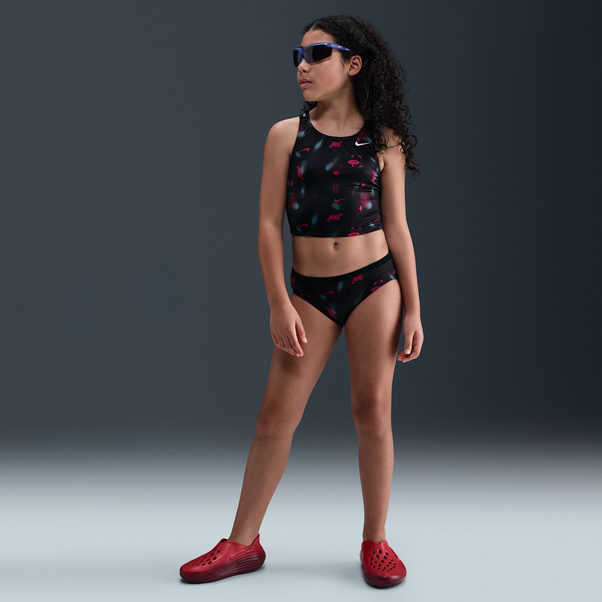 Nike Swim Nike Swim Conjunto de midkini con tirantes cruzados para niña talla grande