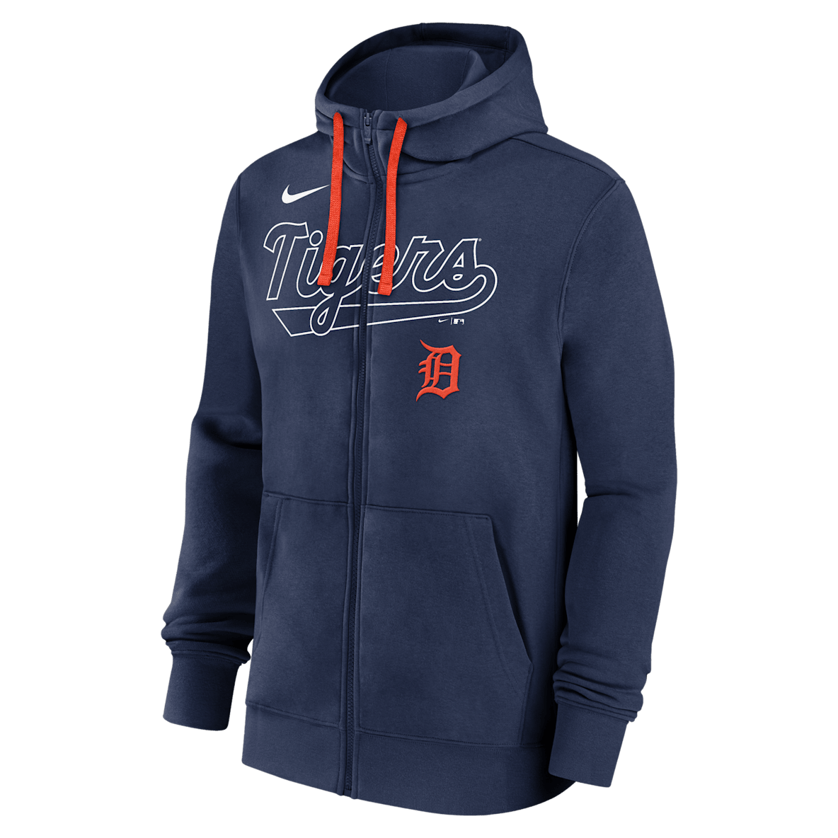 Detroit Tigers Knockout Script Detroit Tigers Knockout Script Men's Nike MLB Full-Zip Hoodie
