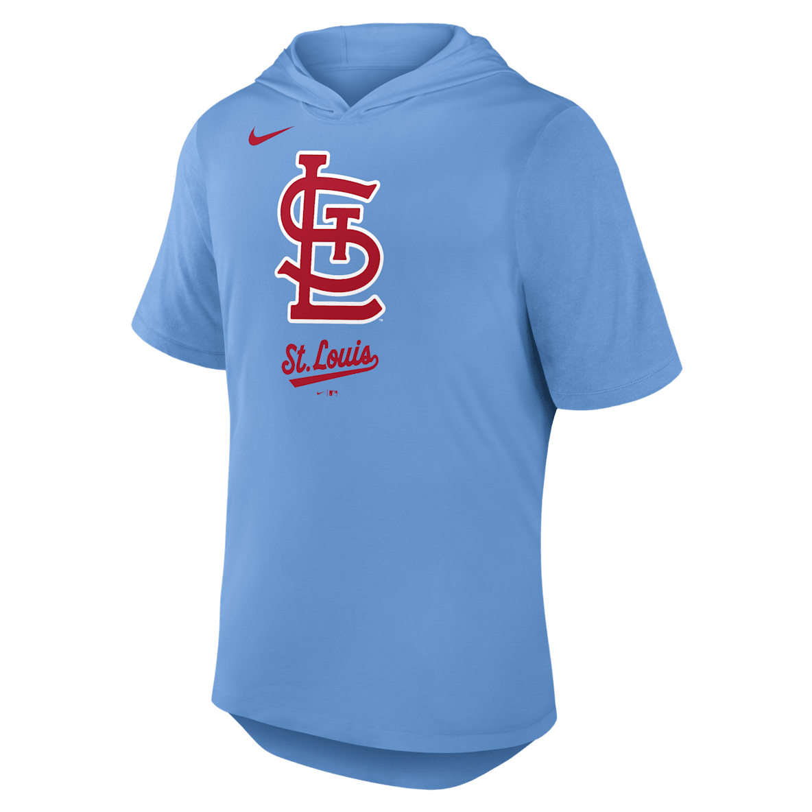 St. Louis Cardinals Logo St. Louis Cardinals Logo Men's Nike Dri-FIT MLB Hooded T-Shirt