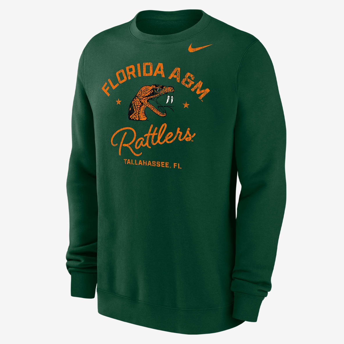 Nike Club Fleece College (Florida A&M University) Sudadera de cuello redondo para hombre