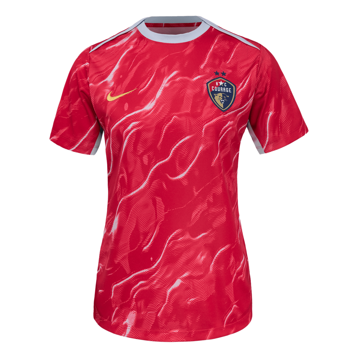 North Carolina Courage 2025 North Carolina Courage 2025 Women's Nike NWSL Short-Sleeve Pre-Match Top