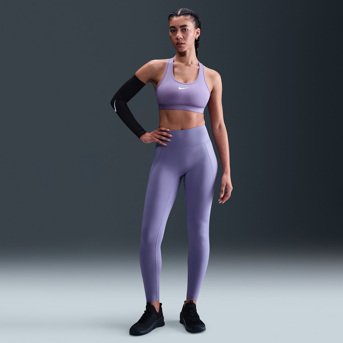 Nike Universa Nike Universa Leggings de cintura alta sin costura delantera de largo completo para mujer