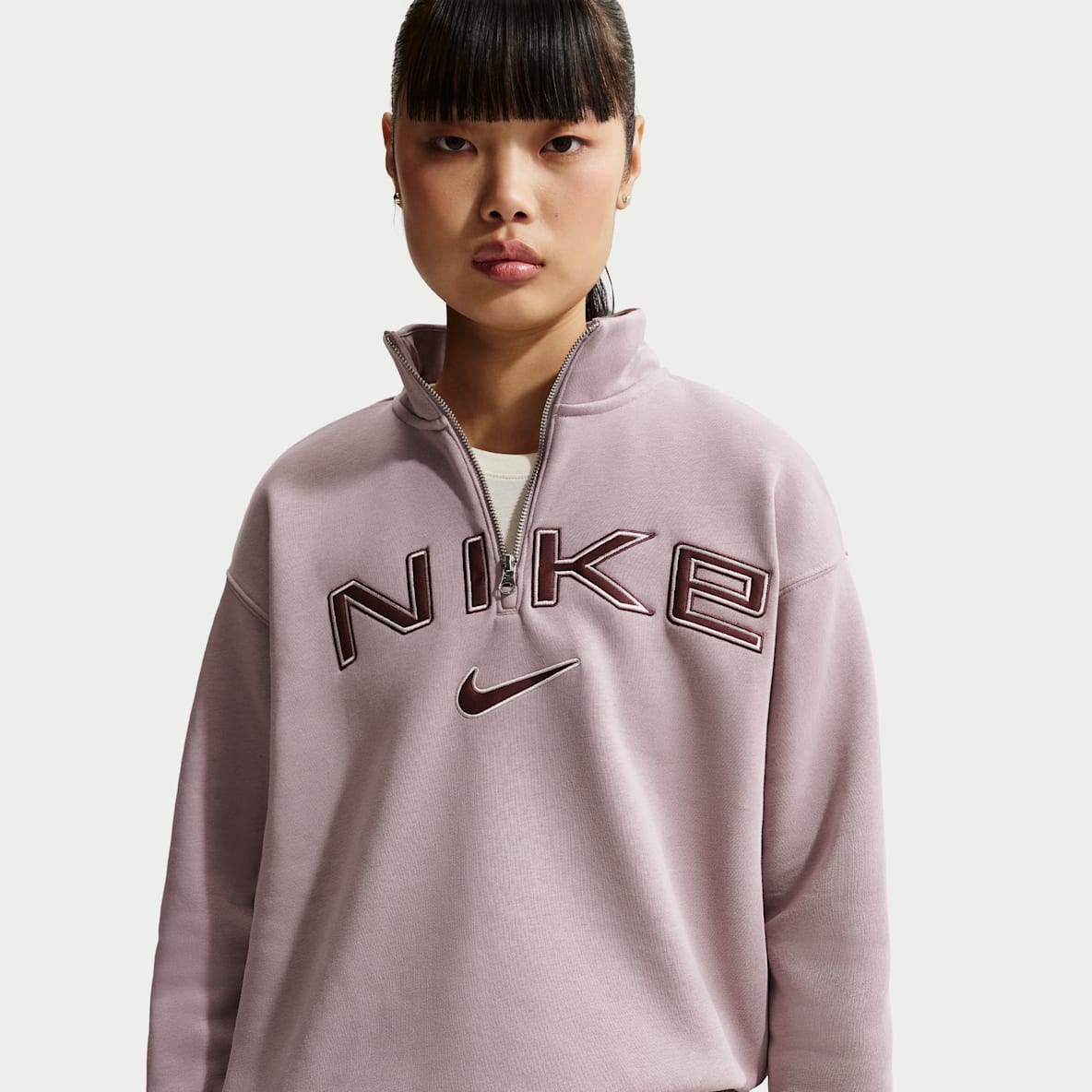 Nike Sportswear Phoenix Fleece Women's Oversized 1/4-Zip Logo Top