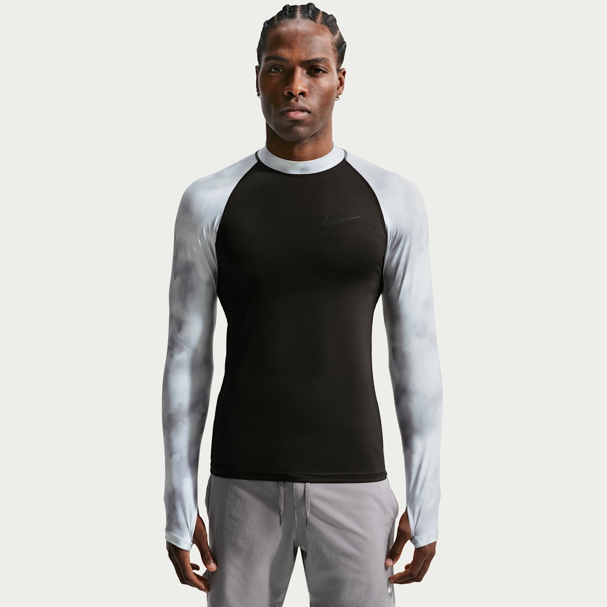 Nike Swim Whitewater Playera de manga larga rashguard para hombre
