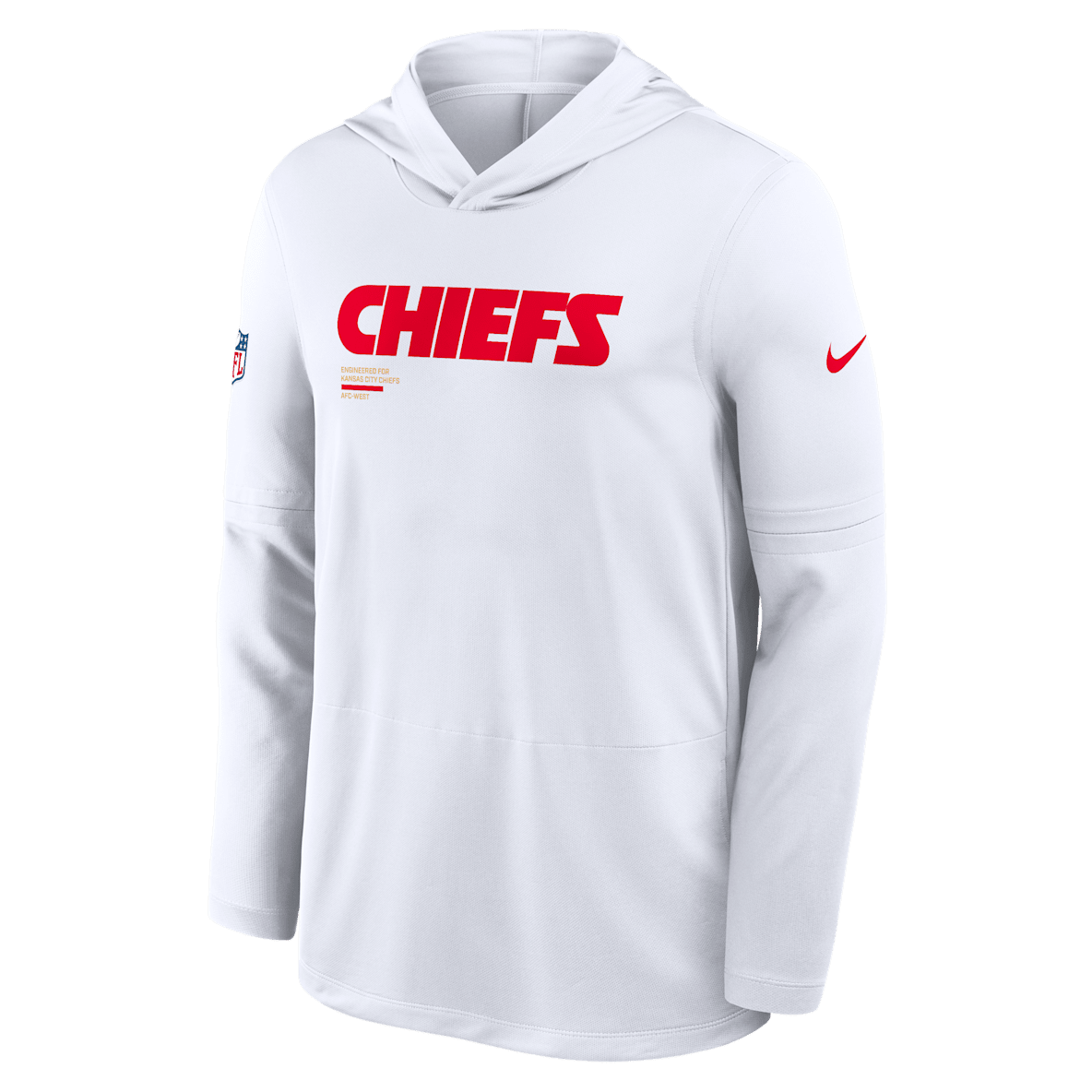 Kansas City Chiefs Pure Fury Sideline Kansas City Chiefs Pure Fury Sideline Men's Nike Dri-FIT NFL Long-Sleeve Hooded Top