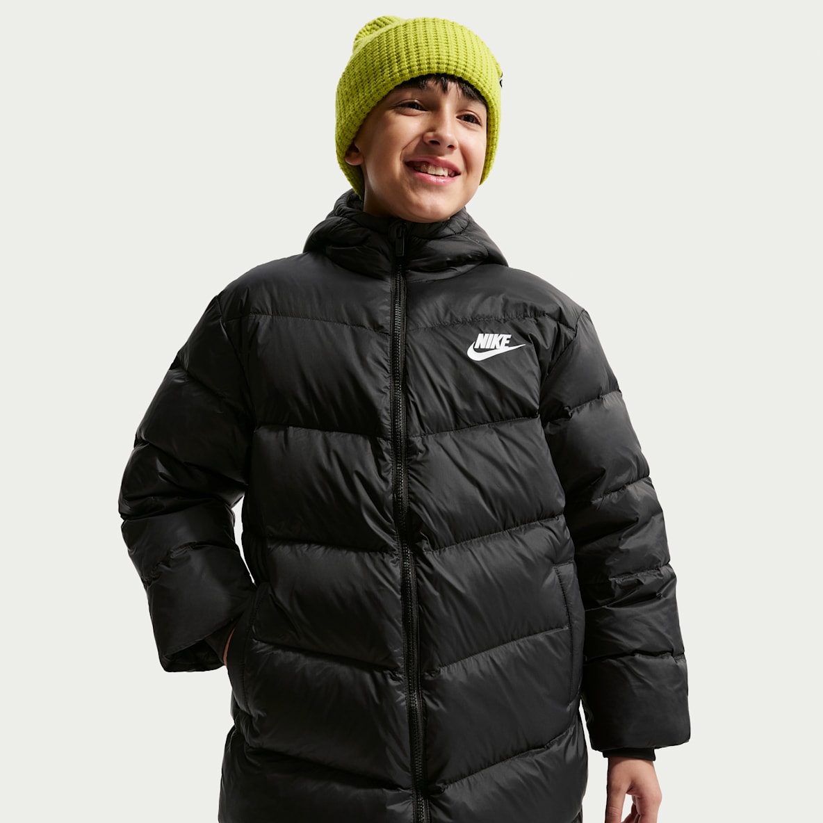 나이키 주니어 롱 패딩 코트