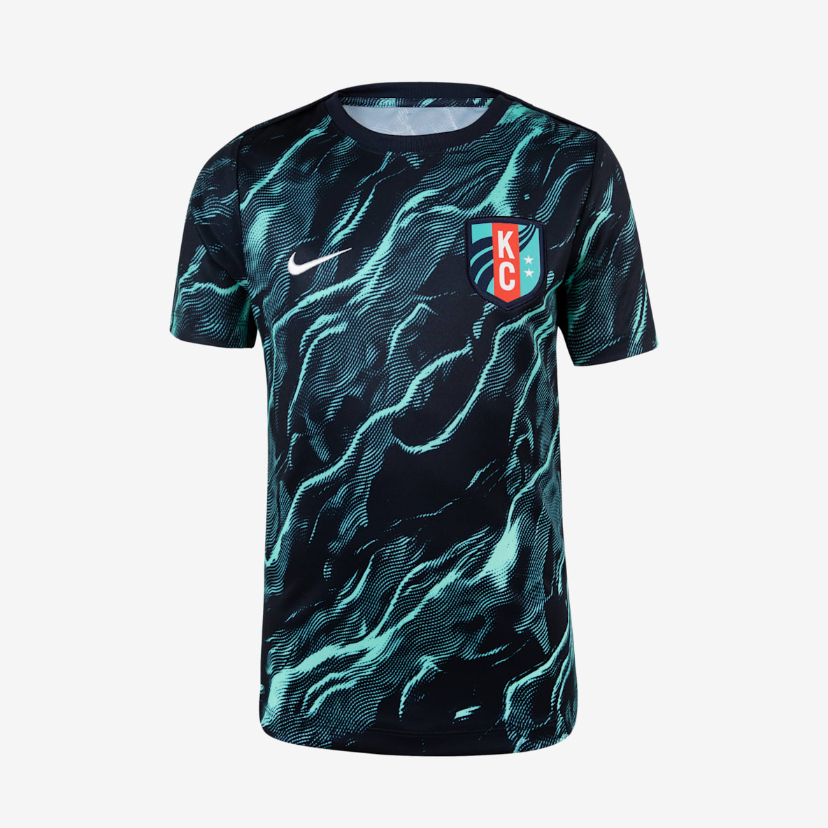 KC Current 2025 KC Current 2025 Big Kids' Nike NWSL Short-Sleeve Pre-Match Top